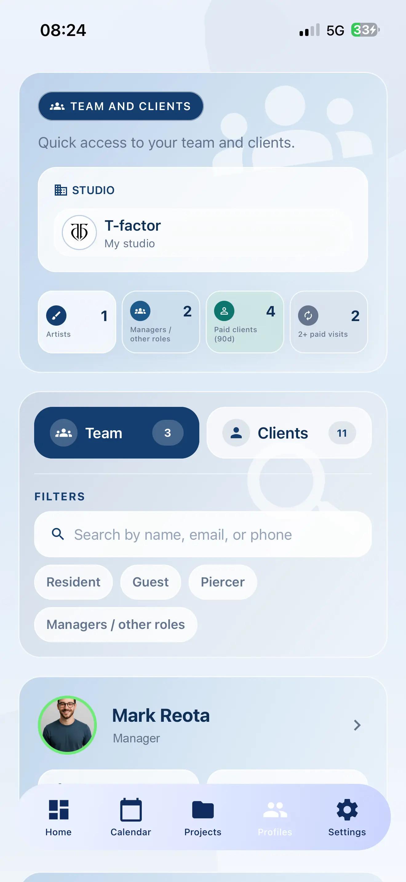 InkLinka app profile access on mobile