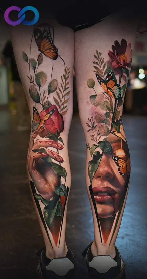 Jay Freestyle tattoo detail and flow
